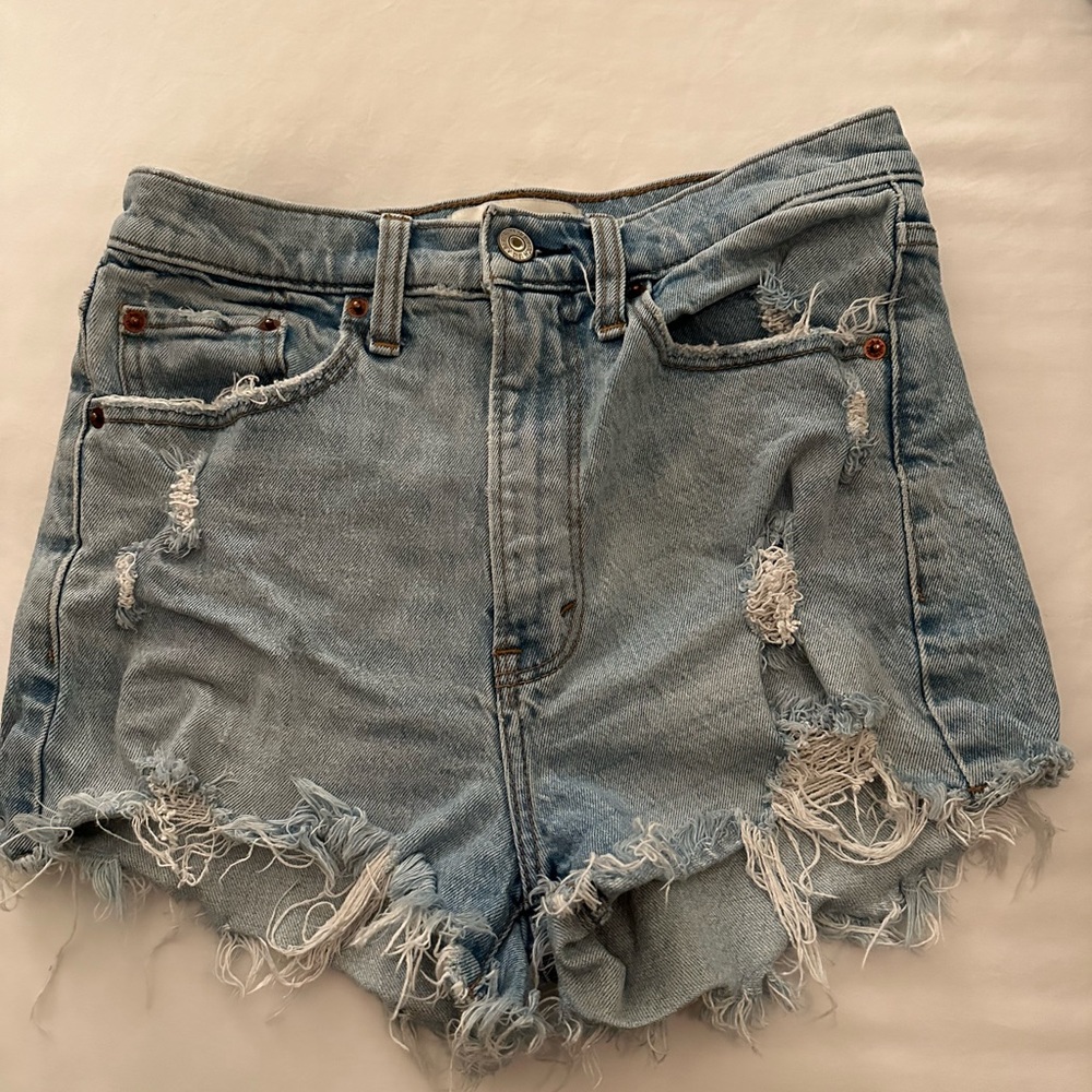 Abercrombie Curve Love High Rise Mom Shorts